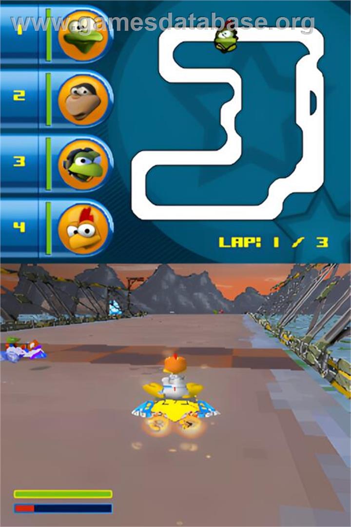 Moorhuhn - Star Karts - Nintendo DS - Artwork - In Game