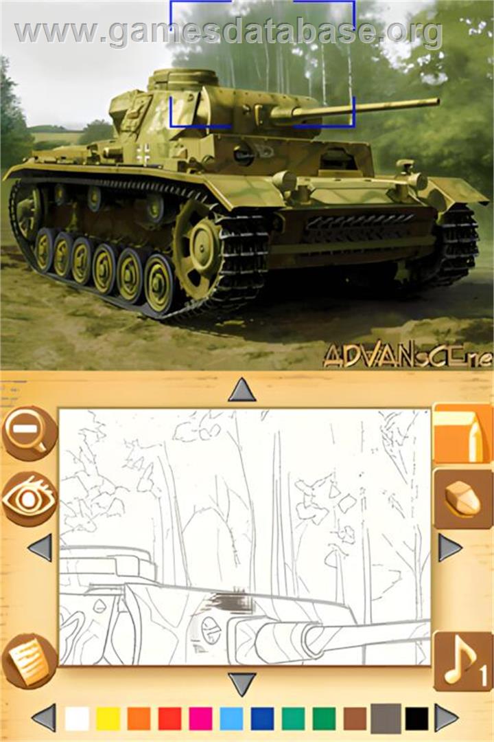 Paint By Ds - Military Vehicles - Nintendo DS - Artwork - In Game
