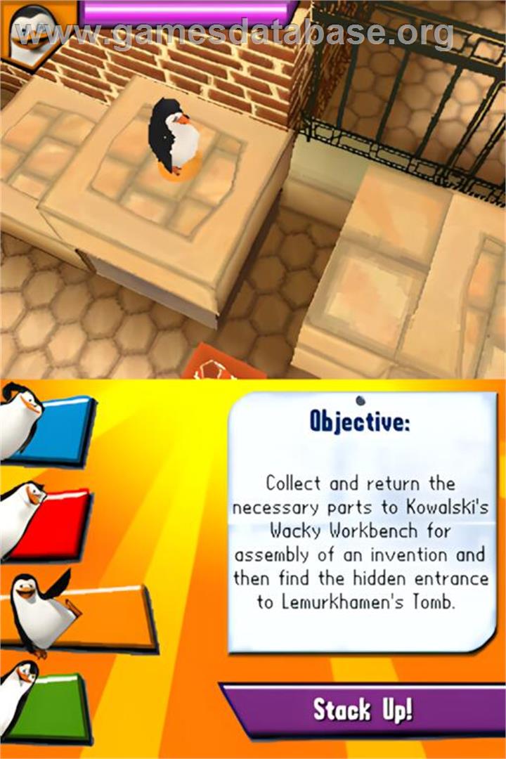 Pingouins De Madagascar - Le Docteur Blowhole Est De Retour, Les - Nintendo DS - Artwork - In Game