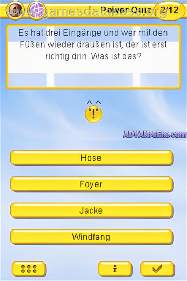 Power Quiz - Allgemeinbildung - Nintendo DS - Artwork - In Game
