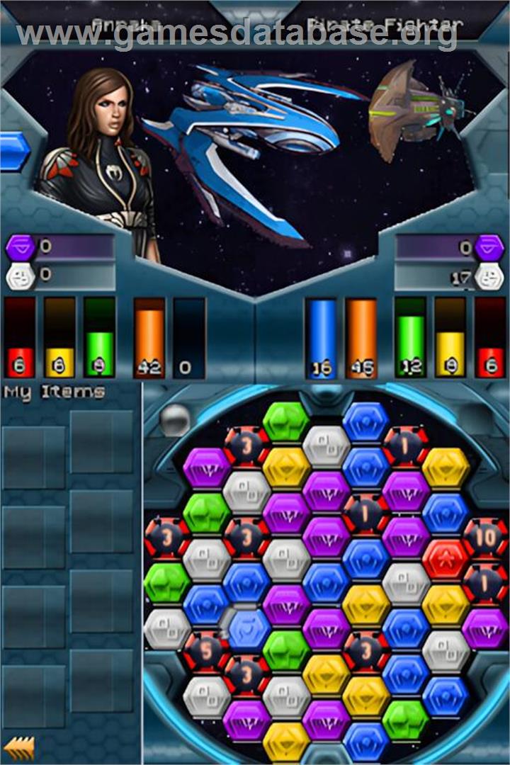 Puzzle Quest - Galactrix - Nintendo DS - Artwork - In Game