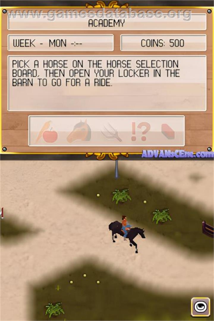 Real Stories - Cheval Academy - Nintendo DS - Artwork - In Game