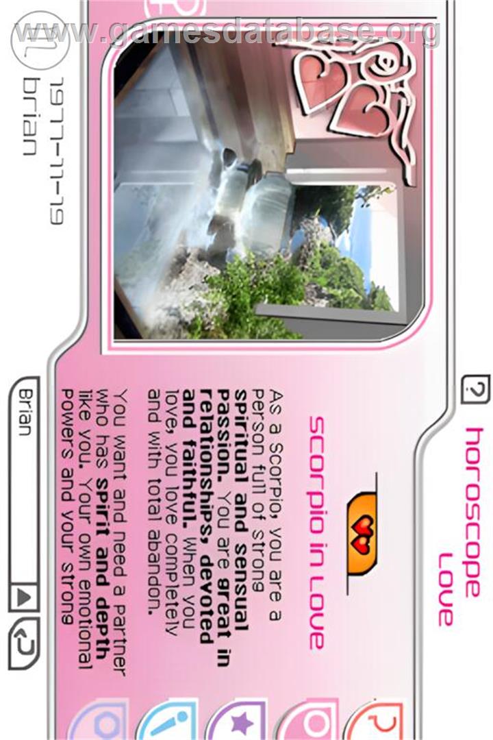 Russell Grant's Astrology - Nintendo DS - Artwork - In Game