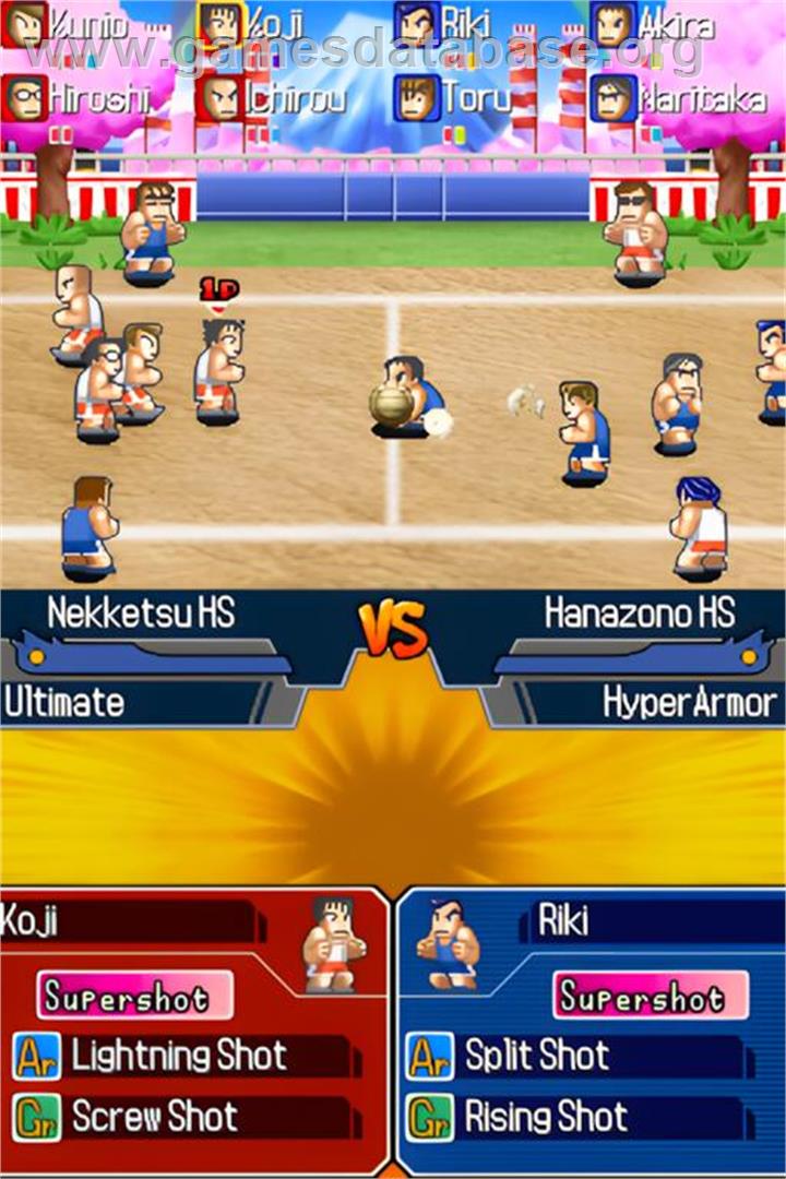 Super Dodgeball Brawlers - Nintendo DS - Artwork - In Game