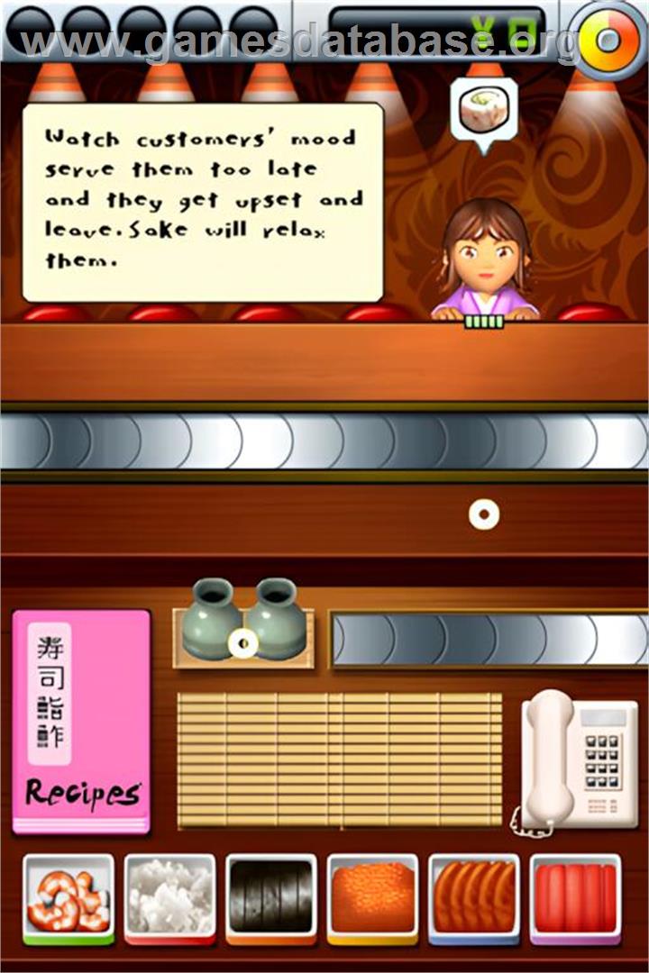 Sushi Go Round - Nintendo DS - Artwork - In Game