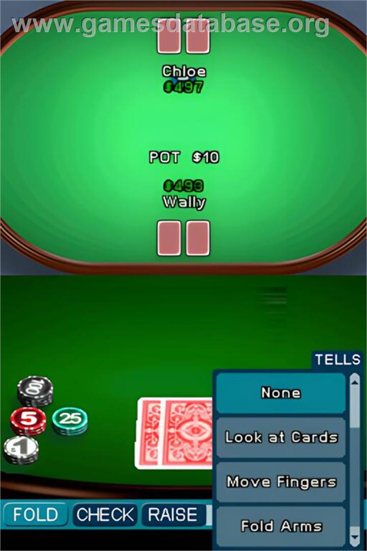 Texas Hold 'em Poker Ds - Nintendo DS - Artwork - In Game