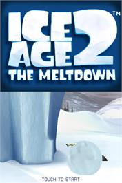 Title screen of Age De Glace 2, L' on the Nintendo DS.