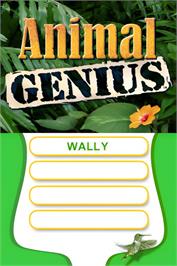 Title screen of Animal Genius on the Nintendo DS.