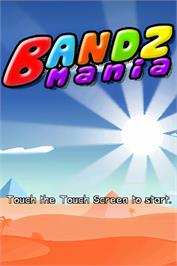 Title screen of Bandz Mania on the Nintendo DS.