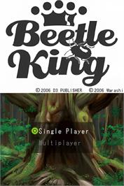 Title screen of Beetle King on the Nintendo DS.