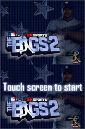Title screen of Bigs 2, The on the Nintendo DS.