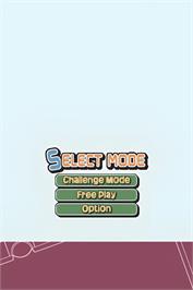 Title screen of Billiard Action on the Nintendo DS.
