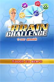Title screen of Brain Challenge on the Nintendo DS.