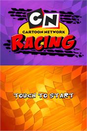 Title screen of Cartoon Network Racing on the Nintendo DS.