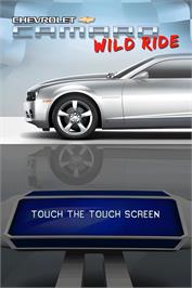 Title screen of Chevrolet Camaro Wild Ride on the Nintendo DS.