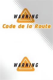 Title screen of Code De La Route, Le on the Nintendo DS.