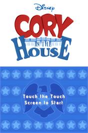 Title screen of Cory In The House on the Nintendo DS.