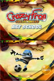 Title screen of Crazy Frog - Collectables Art School on the Nintendo DS.