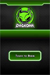 Title screen of Dagedar on the Nintendo DS.