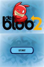 Title screen of De Blob 2 on the Nintendo DS.