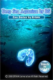Title screen of Deep Sea Aquarium By Ds on the Nintendo DS.