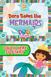 Title screen of Dora Sauve Les Sirènes on the Nintendo DS.