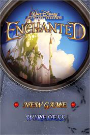 Title screen of Enchanted on the Nintendo DS.