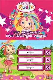 Title screen of Everything's Rosie on the Nintendo DS.