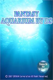 Title screen of Fantasy Aquarium By Ds on the Nintendo DS.