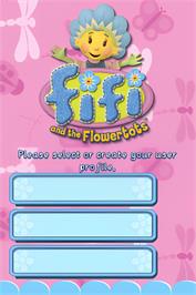 Title screen of Fifi Et Ses Floramis on the Nintendo DS.