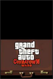 Title screen of Grand Theft Auto - Chinatown Wars on the Nintendo DS.