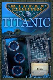 Title screen of Hidden Expedition - Titanic on the Nintendo DS.
