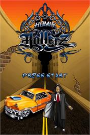 Title screen of Homie Rollerz on the Nintendo DS.