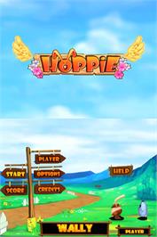 Title screen of Hoppie on the Nintendo DS.