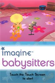 Title screen of Imagine - Babysitters on the Nintendo DS.
