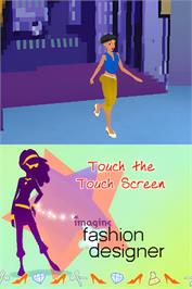 Title screen of Imagine - Fashion Designer on the Nintendo DS.