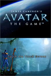 Title screen of James Cameron's Avatar - The Game on the Nintendo DS.