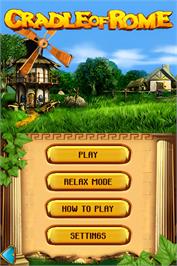 Title screen of Jewel Master - Cradle Of Rome on the Nintendo DS.