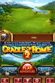 Title screen of Jewel Master - Cradle Of Rome 2 on the Nintendo DS.