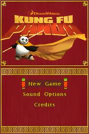 Title screen of Kung Fu Panda on the Nintendo DS.