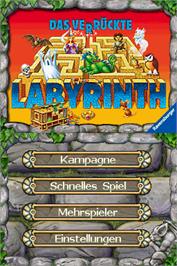 Title screen of Labyrinth on the Nintendo DS.