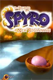 Title screen of Legend Of Spyro - A New Beginning, The on the Nintendo DS.