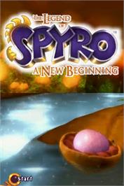 Title screen of Legend of Spyro: A New Beginning on the Nintendo DS.