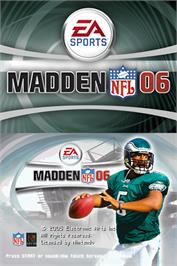 Title screen of Madden Nfl 06 on the Nintendo DS.