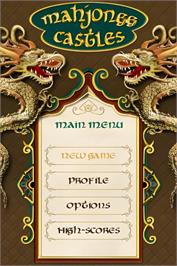 Title screen of Mahjongg Ds on the Nintendo DS.
