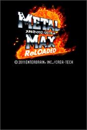 Title screen of Metal Max 2 - Reloaded on the Nintendo DS.