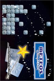 Title screen of Meteos Disney Magic on the Nintendo DS.