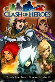 Title screen of Might And Magic - Clash Of Heroes on the Nintendo DS.