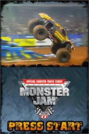 Title screen of Monster Jam on the Nintendo DS.