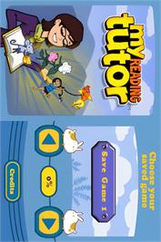Title screen of My Reading Tutor on the Nintendo DS.